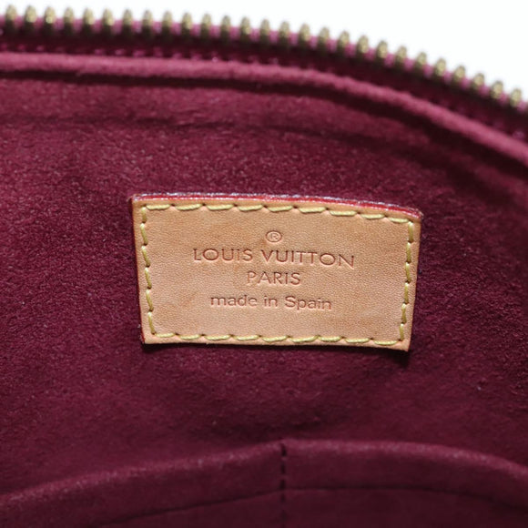 LOUIS VUITTON Monogram Pallas MM Hand Bag Purple M40906 LV Auth 207677A