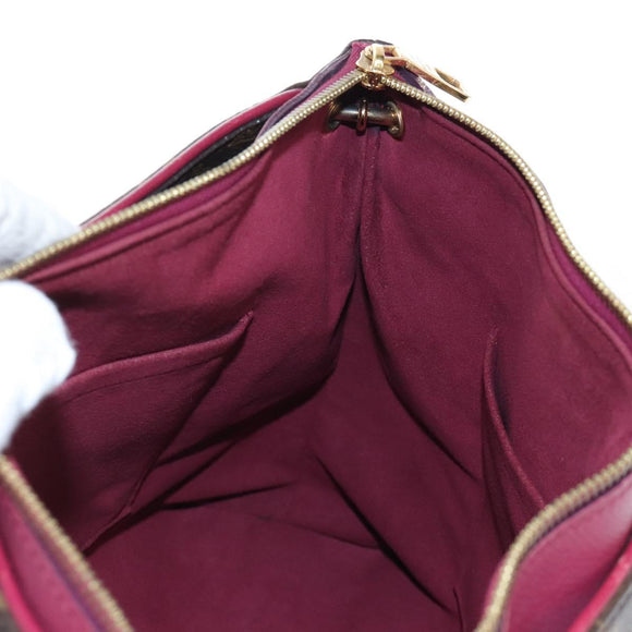 LOUIS VUITTON Monogram Pallas MM Hand Bag Purple M40906 LV Auth 207677A