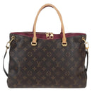 LOUIS VUITTON Monogram Pallas MM Hand Bag Purple M40906 LV Auth 207677A-3