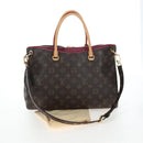 LOUIS VUITTON Monogram Pallas MM Hand Bag Purple M40906 LV Auth 207677A-34