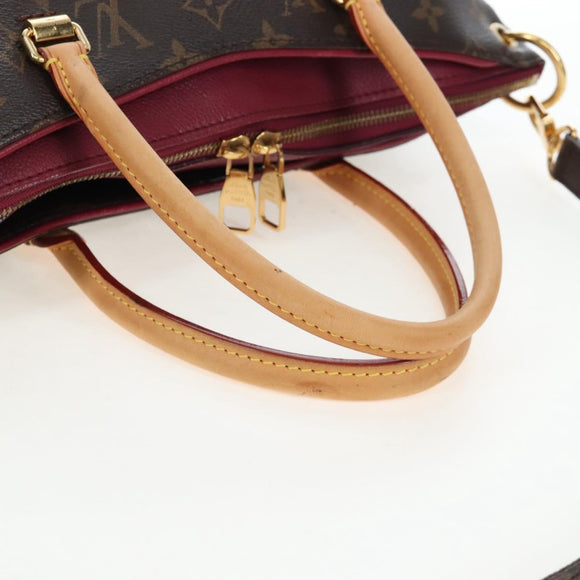 LOUIS VUITTON Monogram Pallas MM Hand Bag Purple M40906 LV Auth 207677A