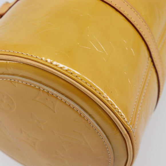 LOUIS VUITTON Monogram Vernis Bedford Hand Bag Beige M91006 LV Auth 207679V