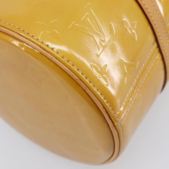 LOUIS VUITTON Monogram Vernis Bedford Hand Bag Beige M91006 LV Auth 207679V