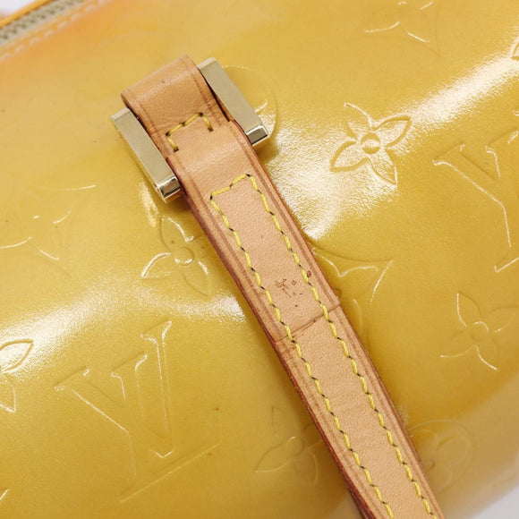 LOUIS VUITTON Monogram Vernis Bedford Hand Bag Beige M91006 LV Auth 207679V
