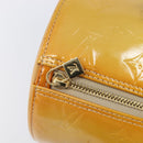 LOUIS VUITTON Monogram Vernis Bedford Hand Bag Beige M91006 LV Auth 207679V-21