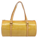 LOUIS VUITTON Monogram Vernis Bedford Hand Bag Beige M91006 LV Auth 207679V-13