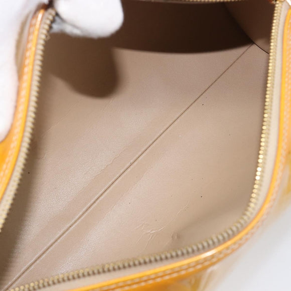 LOUIS VUITTON Monogram Vernis Bedford Hand Bag Beige M91006 LV Auth 207679V