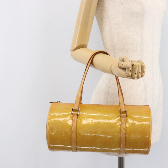 LOUIS VUITTON Monogram Vernis Bedford Hand Bag Beige M91006 LV Auth 207679V