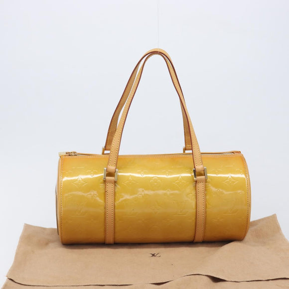 LOUIS VUITTON Monogram Vernis Bedford Hand Bag Beige M91006 LV Auth 207679V