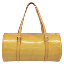 LOUIS VUITTON Monogram Vernis Bedford Hand Bag Beige M91006 LV Auth 207679V-2