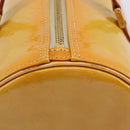LOUIS VUITTON Monogram Vernis Bedford Hand Bag Beige M91006 LV Auth 207679V-4