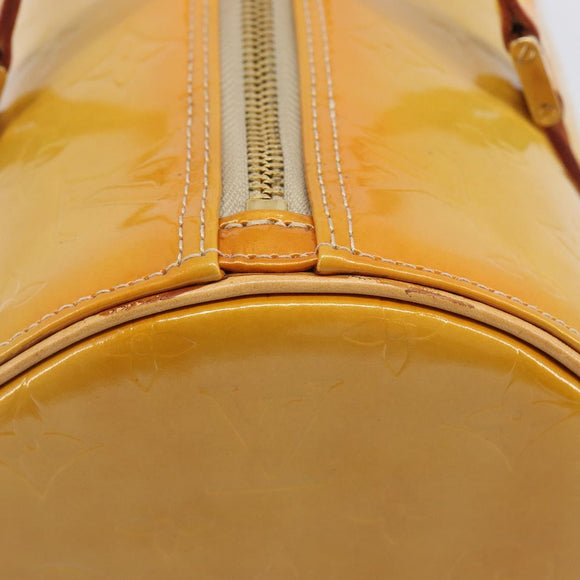 LOUIS VUITTON Monogram Vernis Bedford Hand Bag Beige M91006 LV Auth 207679V