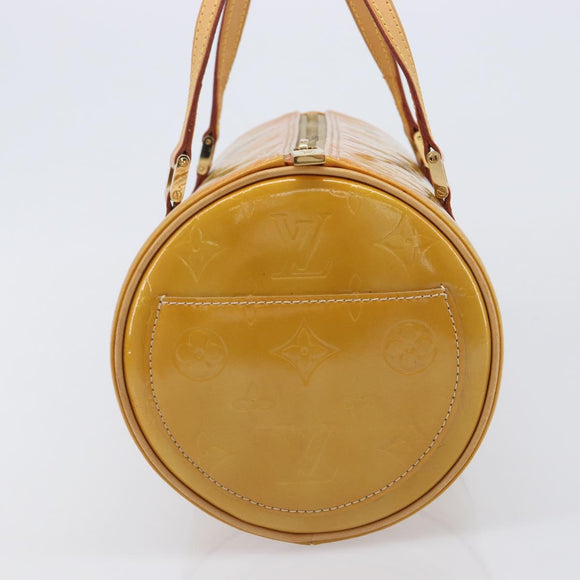 LOUIS VUITTON Monogram Vernis Bedford Hand Bag Beige M91006 LV Auth 207679V
