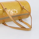 LOUIS VUITTON Monogram Vernis Bedford Hand Bag Beige M91006 LV Auth 207679V-7