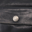 PRADA Hand Bag Leather Black Silver Auth 207680-19