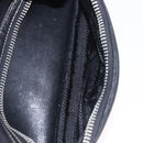 PRADA Hand Bag Leather Black Silver Auth 207680-29
