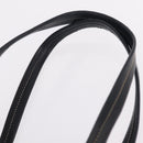 PRADA Hand Bag Leather Black Silver Auth 207680-14