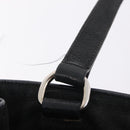 PRADA Tote Bag Nylon Black Silver Auth 207682-9
