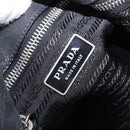 PRADA Tote Bag Nylon Black Silver Auth 207682-20