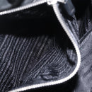 PRADA Tote Bag Nylon Black Silver Auth 207682-27