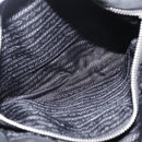PRADA Tote Bag Nylon Black Silver Auth 207682-29