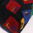 Saint Laurent Hand Bag Nylon Multicolor Gold Tone Auth 207686A-9