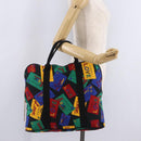 Saint Laurent Hand Bag Nylon Multicolor Gold Tone Auth 207686A-21