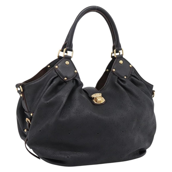 LOUIS VUITTON Mahina L Hand Bag Leather Black M95765 LV Auth 207687V