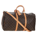 LOUIS VUITTON Monogram Keepall Bandouliere 50 Boston Bag M41416 LV Auth 207688SAV-1