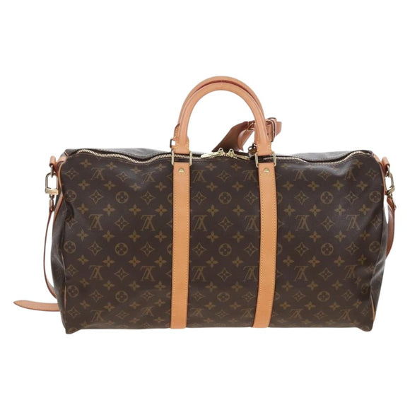 LOUIS VUITTON Monogram Keepall Bandouliere 50 Boston Bag M41416 LV Auth 207688SAV