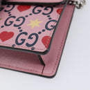 GUCCI Dionysus Chain Shoulder Bag Leather Pink Silver 476432 Auth 207694SAM-15