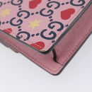 GUCCI Dionysus Chain Shoulder Bag Leather Pink Silver 476432 Auth 207694SAM-18