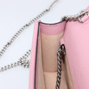 GUCCI Dionysus Chain Shoulder Bag Leather Pink Silver 476432 Auth 207694SAM-22