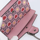 GUCCI Dionysus Chain Shoulder Bag Leather Pink Silver 476432 Auth 207694SAM-23