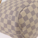 LOUIS VUITTON Damier Azur Neverfull MM Tote Bag N41605 LV Auth 207695-19