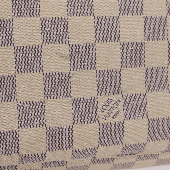LOUIS VUITTON Damier Azur Neverfull MM Tote Bag N41605 LV Auth 207695