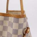 LOUIS VUITTON Damier Azur Neverfull MM Tote Bag N41605 LV Auth 207695-5