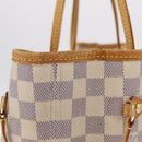 LOUIS VUITTON Damier Azur Neverfull MM Tote Bag N41605 LV Auth 207695-7