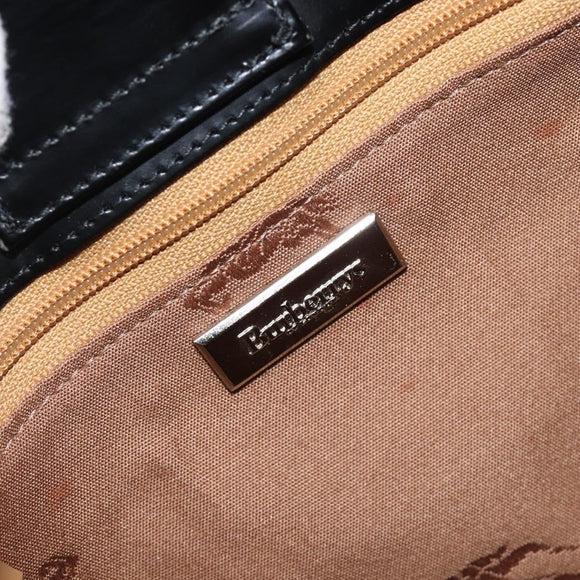Burberrys Nova Check Shoulder Bag Canvas Beige Silver Auth 207696A