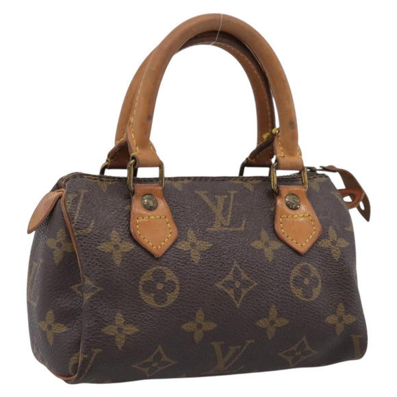LOUIS VUITTON Monogram Mini Speedy Hand Bag M41534 LV Auth 207697