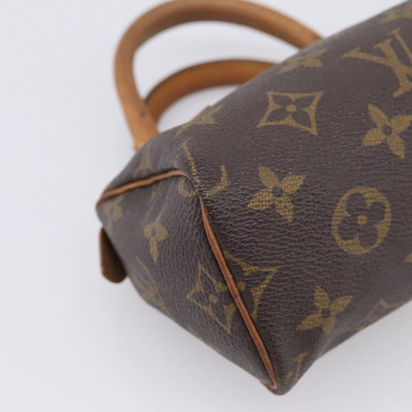 LOUIS VUITTON Monogram Mini Speedy Hand Bag M41534 LV Auth 207697