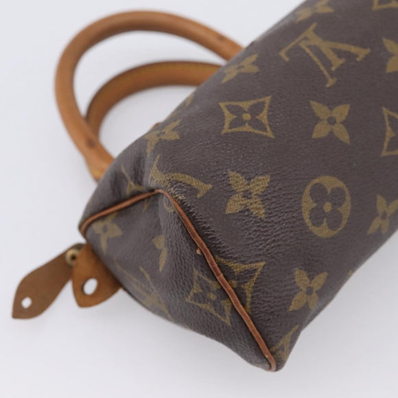 LOUIS VUITTON Monogram Mini Speedy Hand Bag M41534 LV Auth 207697