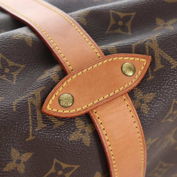 LOUIS VUITTON Monogram Saumur 35 Shoulder Bag M42254 LV Auth 207698V