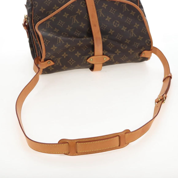 LOUIS VUITTON Monogram Saumur 35 Shoulder Bag M42254 LV Auth 207698V