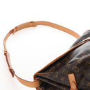 LOUIS VUITTON Monogram Saumur 35 Shoulder Bag M42254 LV Auth 207698V-17