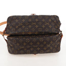 LOUIS VUITTON Monogram Saumur 35 Shoulder Bag M42254 LV Auth 207698V-18