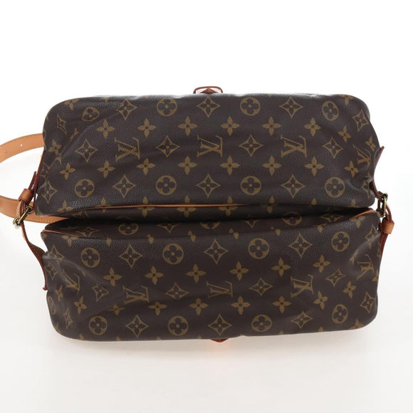 LOUIS VUITTON Monogram Saumur 35 Shoulder Bag M42254 LV Auth 207698V