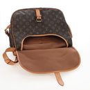 LOUIS VUITTON Monogram Saumur 35 Shoulder Bag M42254 LV Auth 207698V-24