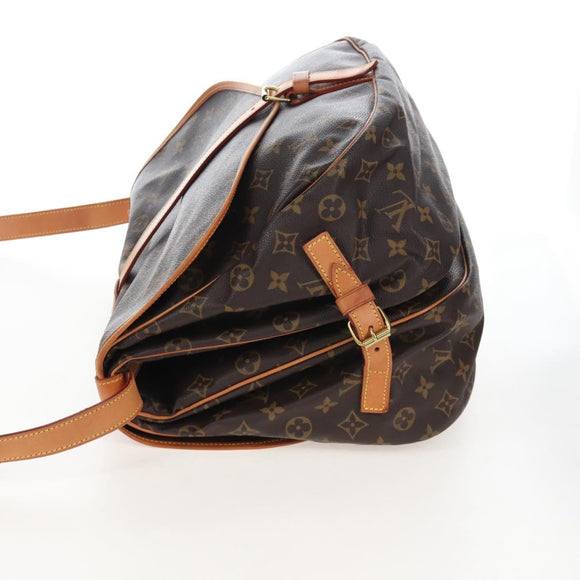 LOUIS VUITTON Monogram Saumur 35 Shoulder Bag M42254 LV Auth 207698V