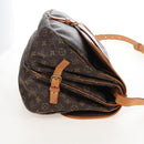 LOUIS VUITTON Monogram Saumur 35 Shoulder Bag M42254 LV Auth 207698V-7